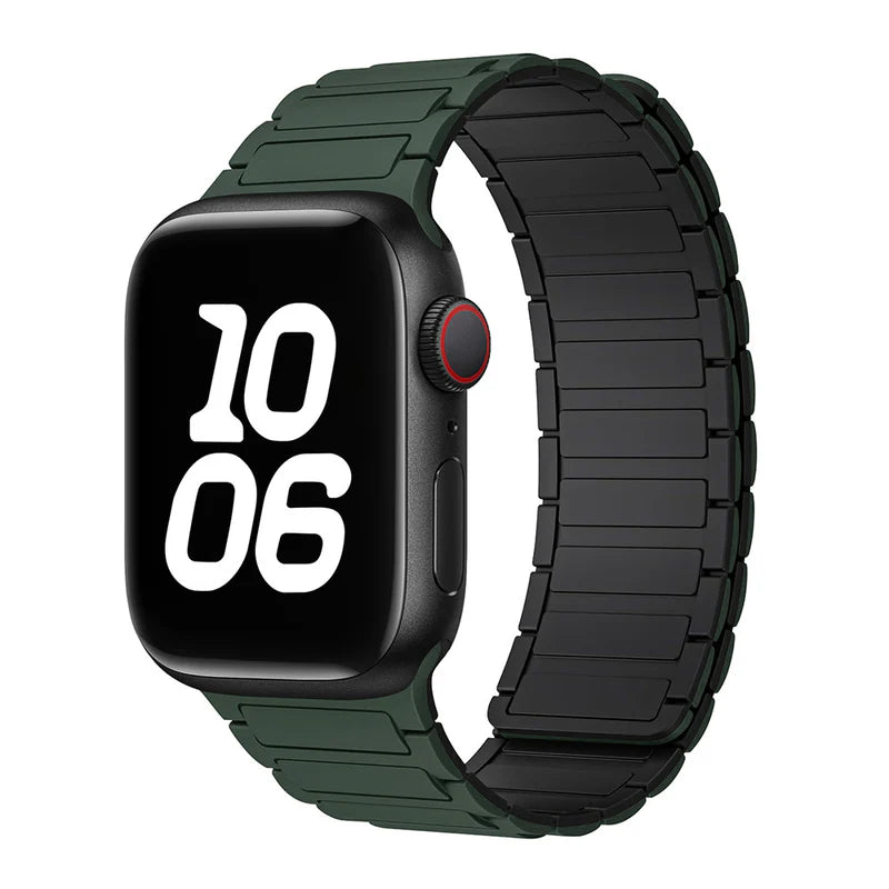 Silicone Magnetic Loop Watch Band For Apple Watch
