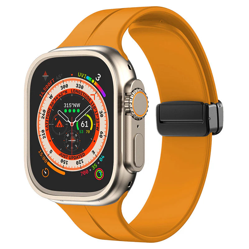 Forlipo Minimal Magnetic Fold Silicone Band for Apple Watch