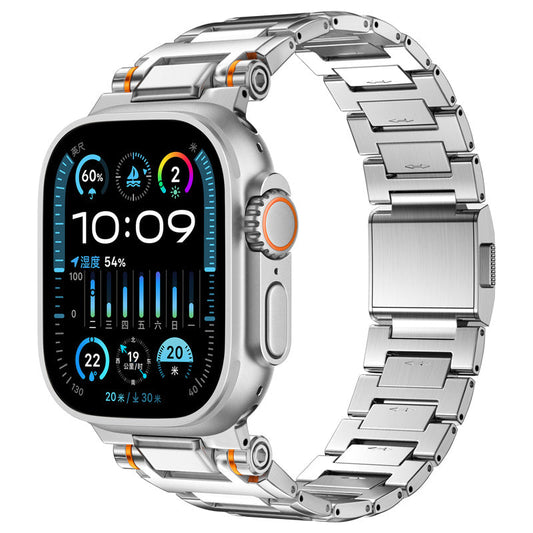 Precision Magnetic Steel Band for Apple Watch – Mechanical Style Design