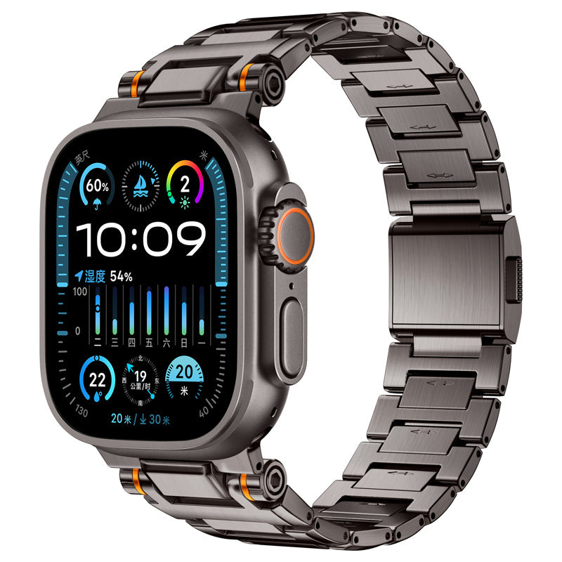 Precision Magnetic Steel Band for Apple Watch – Mechanical Style Design