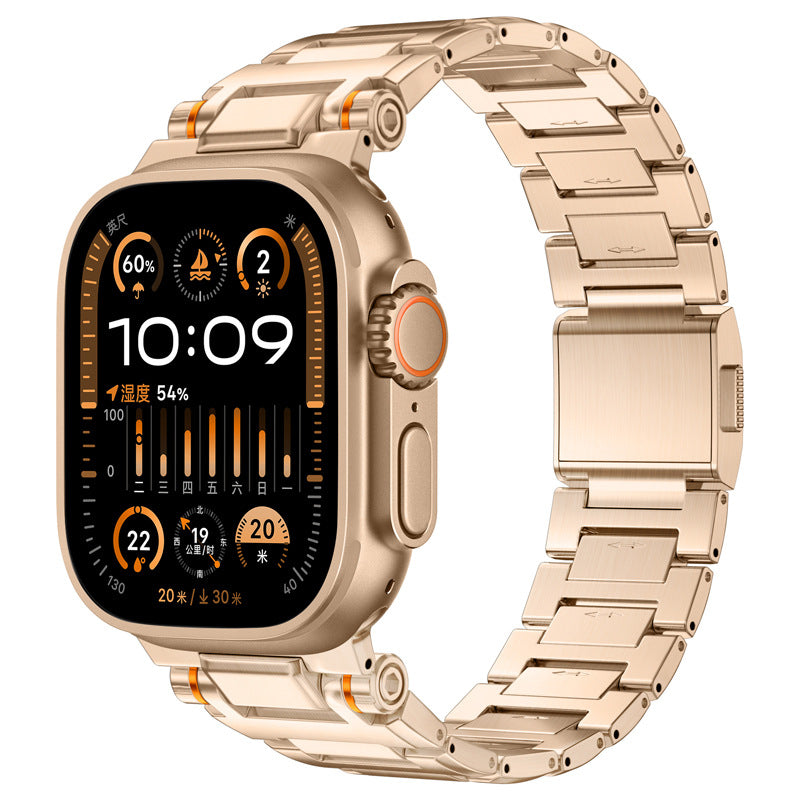 Precision Magnetic Steel Band for Apple Watch – Mechanical Style Design