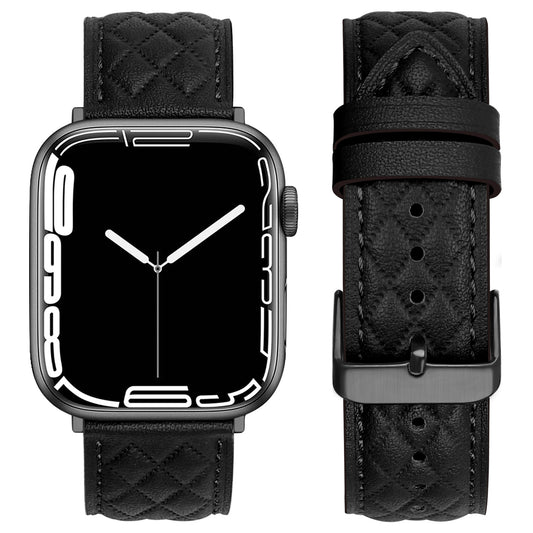 Forlipo Elegance Quilted Leather Band for Apple Watch