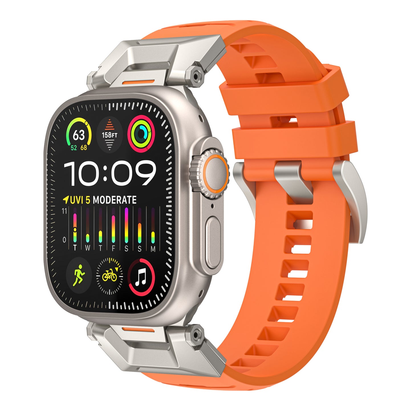 Forlipo TitanCore Rugged Fluoroelastomer Band for Apple Watch