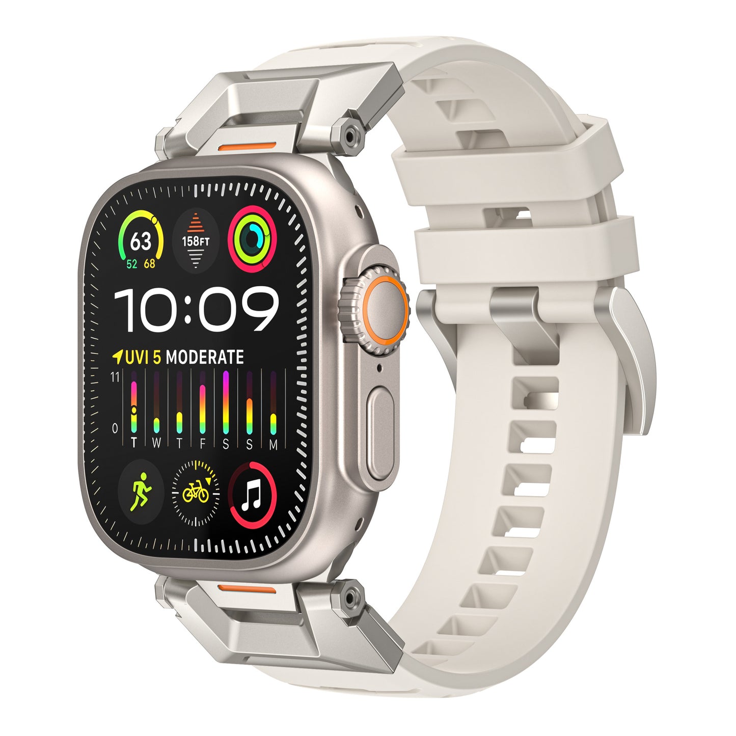 Forlipo TitanCore Rugged Fluoroelastomer Band for Apple Watch