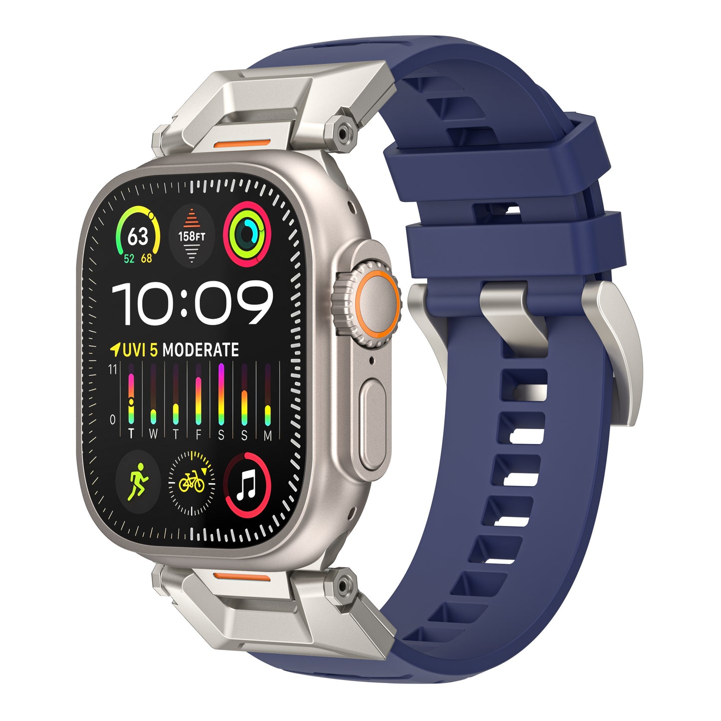 Forlipo TitanCore Rugged Fluoroelastomer Band for Apple Watch