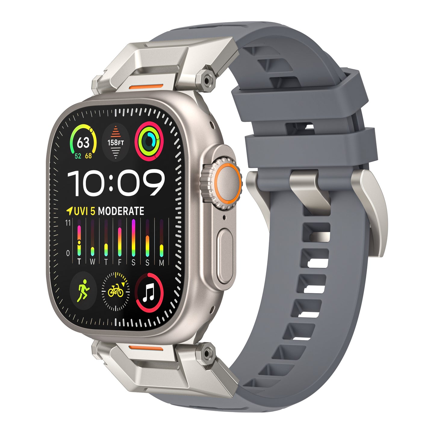 Forlipo TitanCore Rugged Fluoroelastomer Band for Apple Watch
