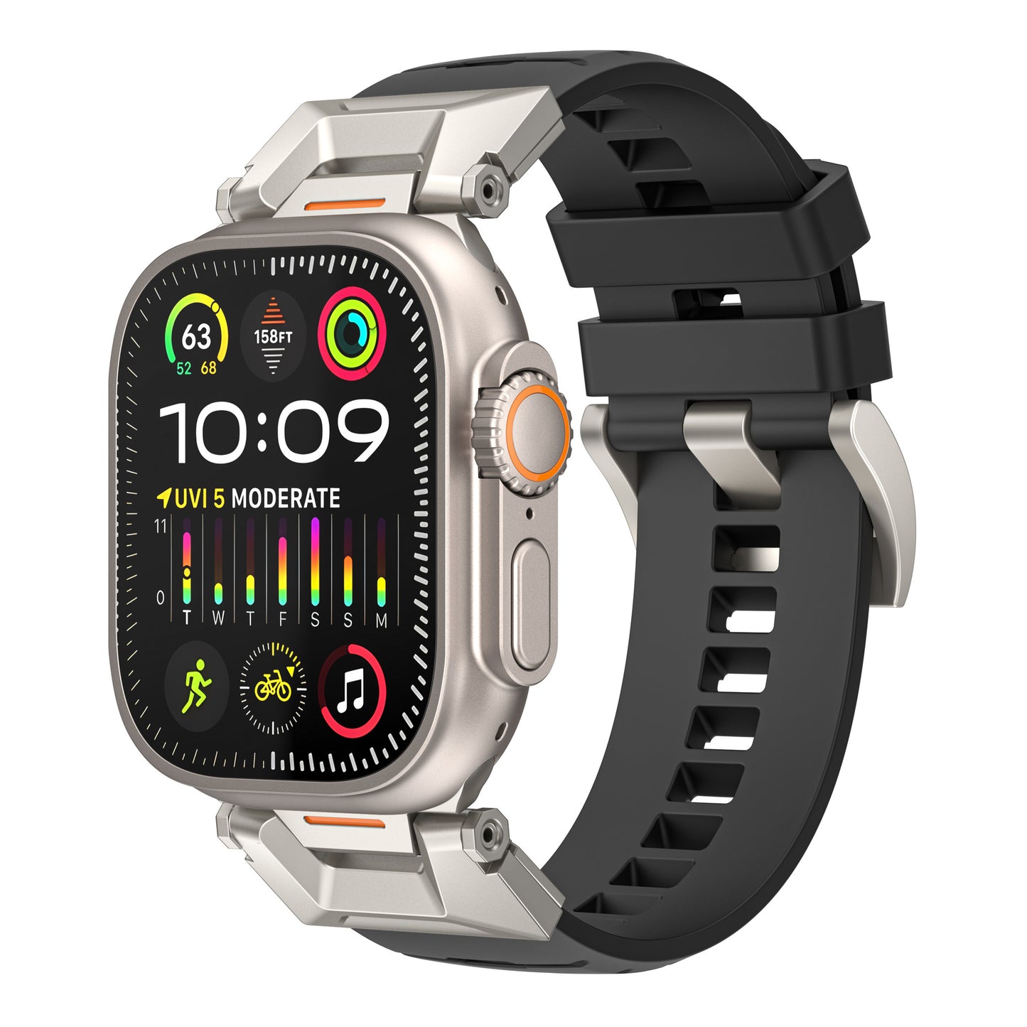 Forlipo TitanCore Rugged Fluoroelastomer Band for Apple Watch