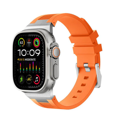 Forlipo AP Connector Sport Silicone Band for Apple Watch