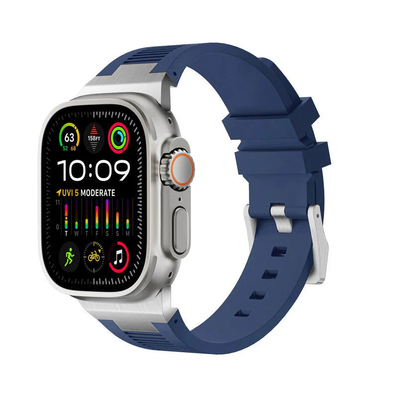 Forlipo AP Connector Sport Silicone Band for Apple Watch