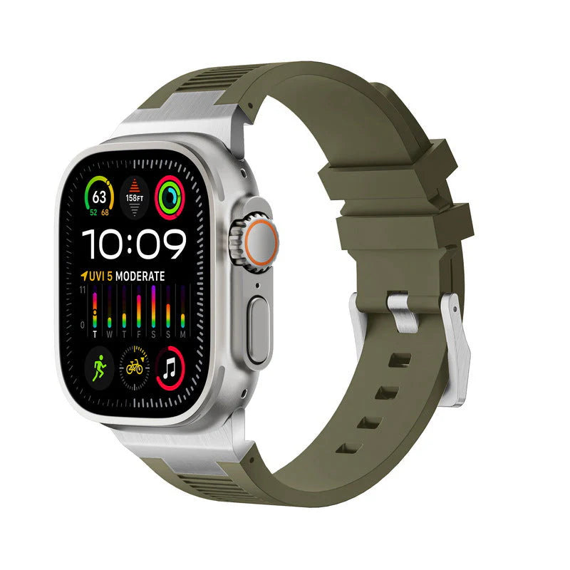 Forlipo AP Connector Sport Silicone Band for Apple Watch
