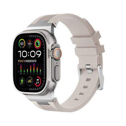 Forlipo AP Connector Sport Silicone Band for Apple Watch