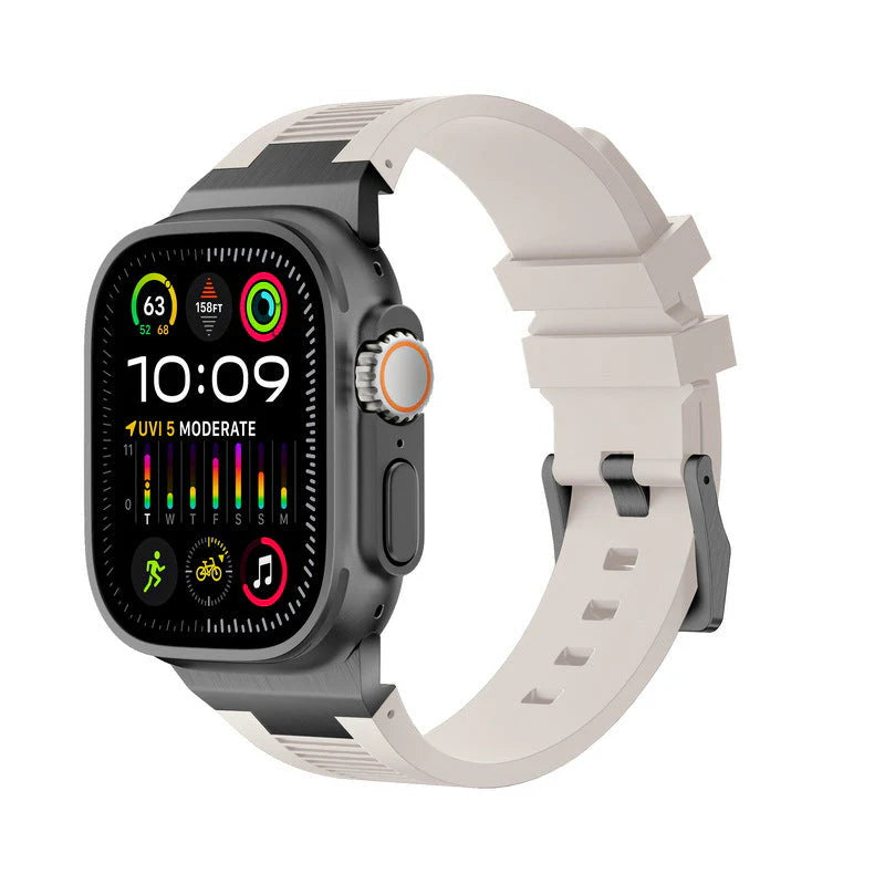 Forlipo AP Connector Sport Silicone Band for Apple Watch