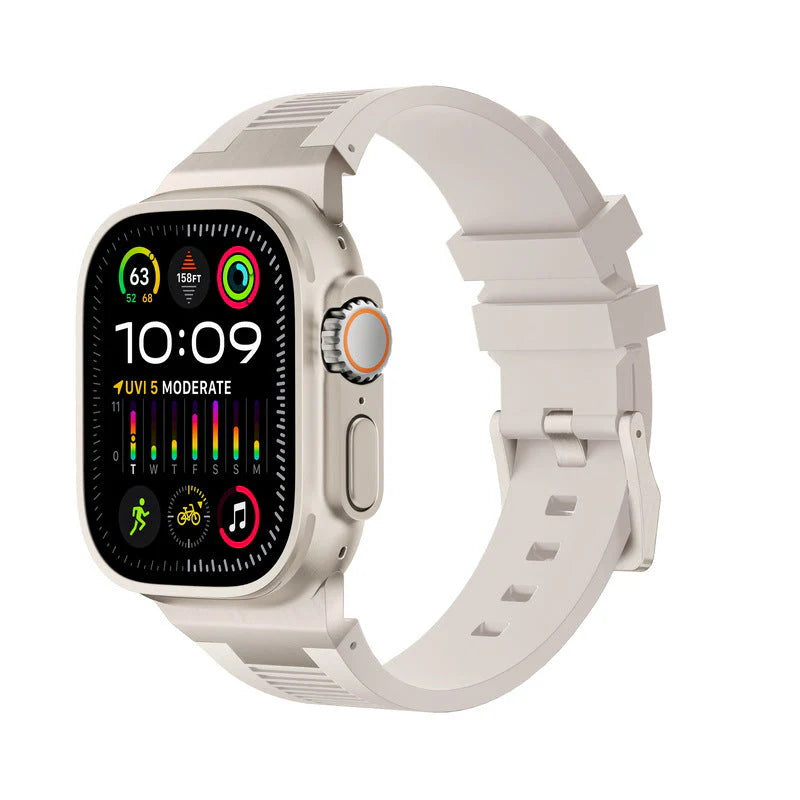 Forlipo AP Connector Sport Silicone Band for Apple Watch