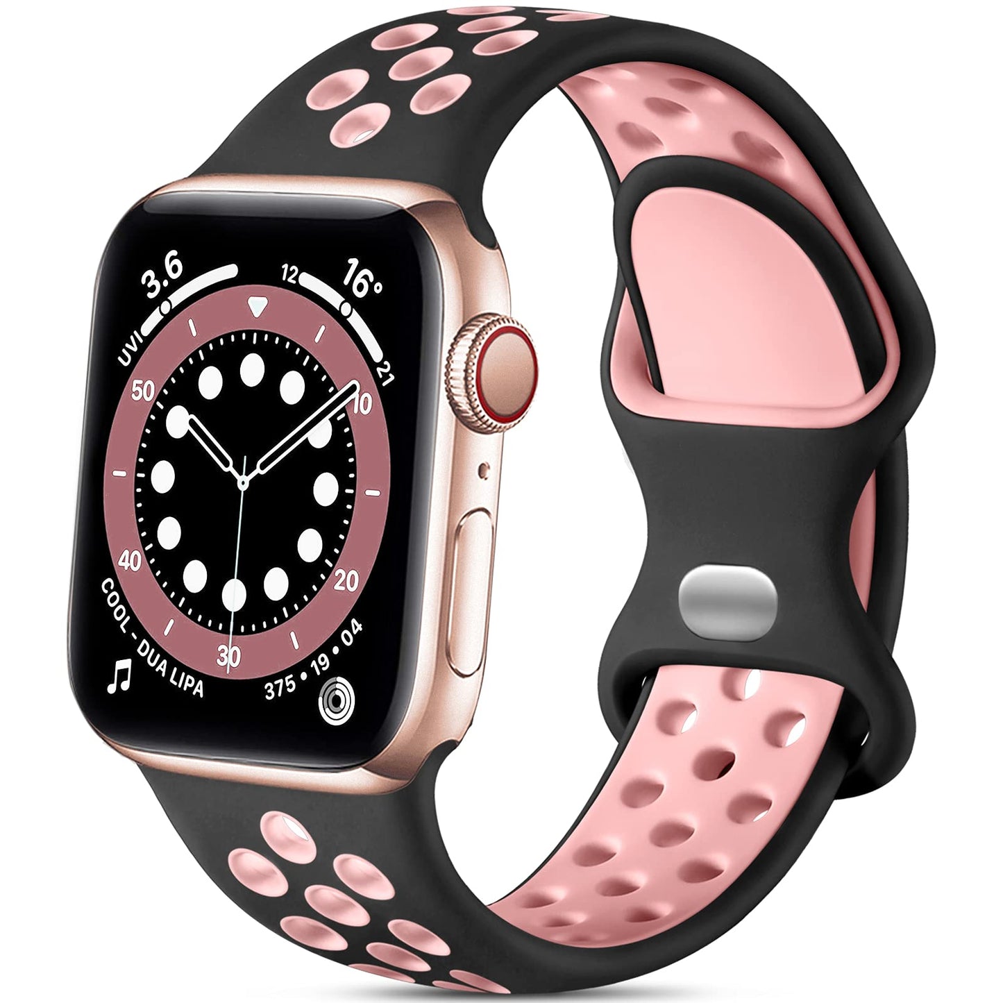 Soft Breathable Silicone Sport Band for Apple Watch