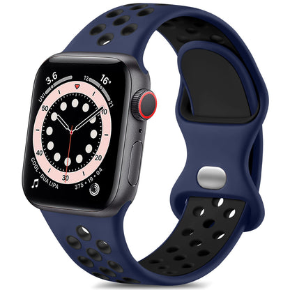 Soft Breathable Silicone Sport Band for Apple Watch