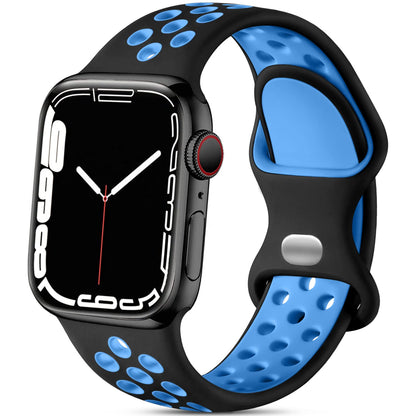Soft Breathable Silicone Sport Band for Apple Watch