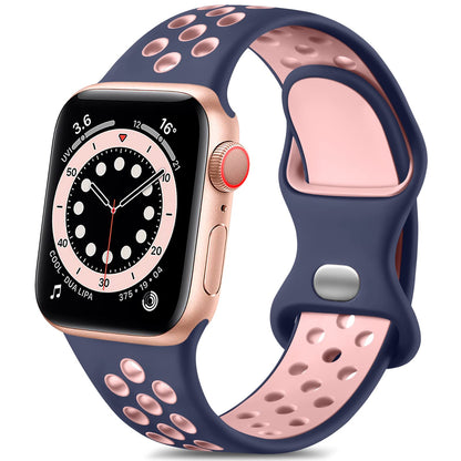 Soft Breathable Silicone Sport Band for Apple Watch