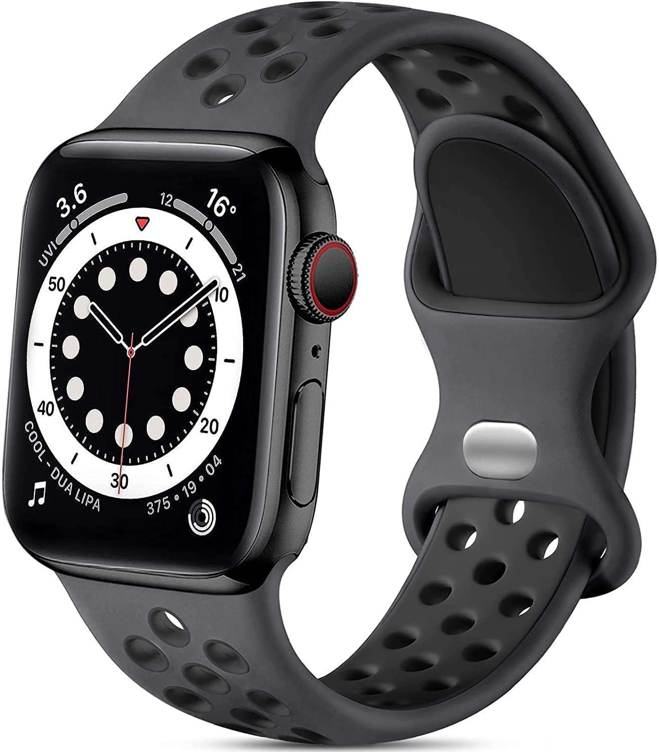 Soft Breathable Silicone Sport Band for Apple Watch
