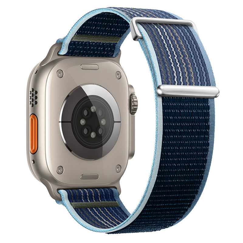 Two-Piece Nylon Loop Band for Apple Watch with Metal End