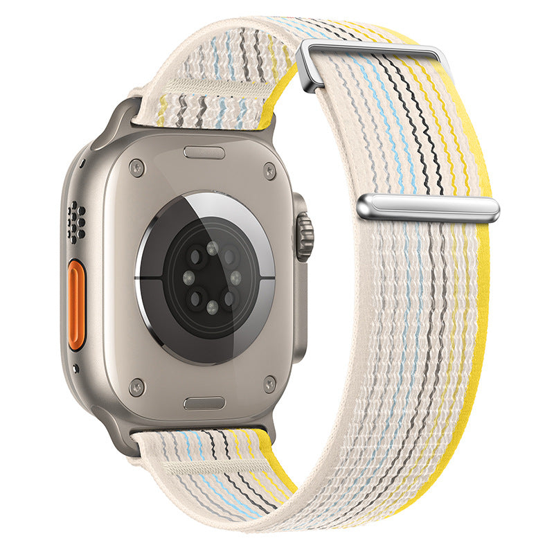 Two-Piece Nylon Loop Band for Apple Watch with Metal End
