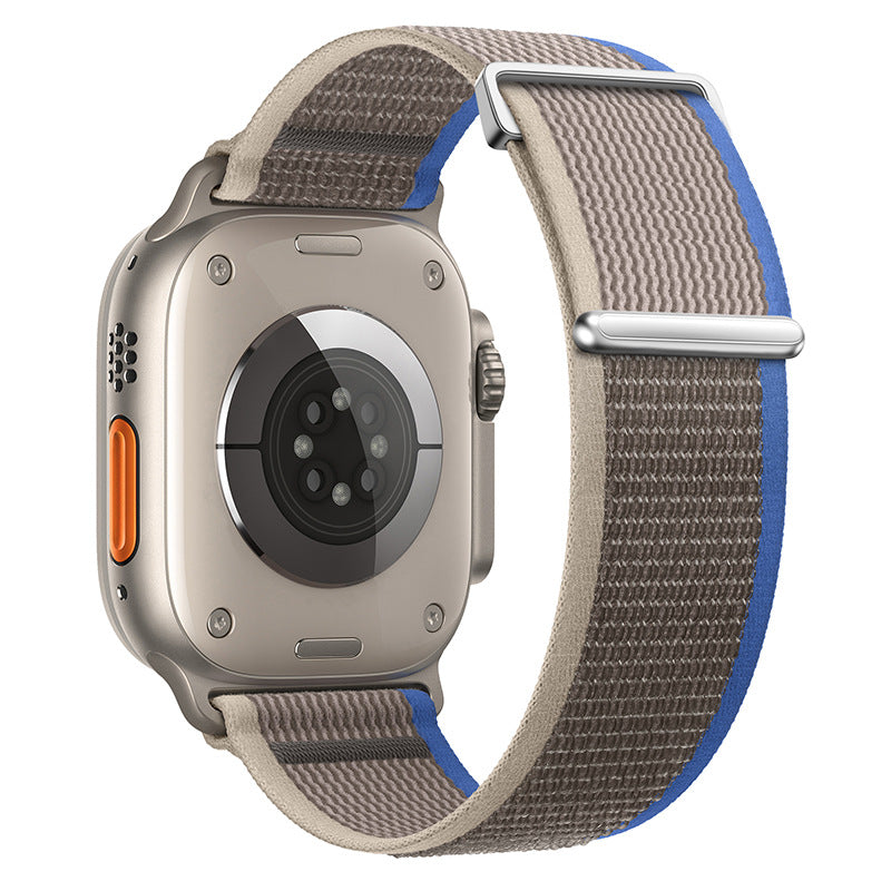 Two-Piece Nylon Loop Band for Apple Watch with Metal End