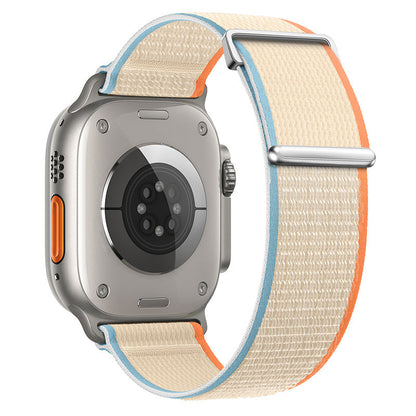 Two-Piece Nylon Loop Band for Apple Watch with Metal End