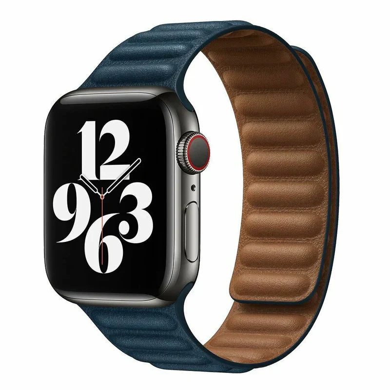 Magnetic Leather Link Band.